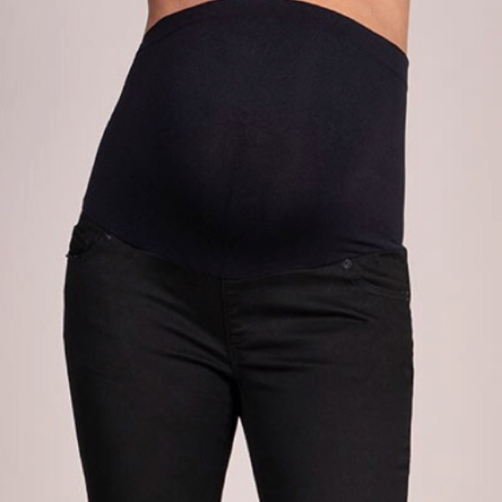 Seraphine Black Skinny Over Bump Maternity Jeans
